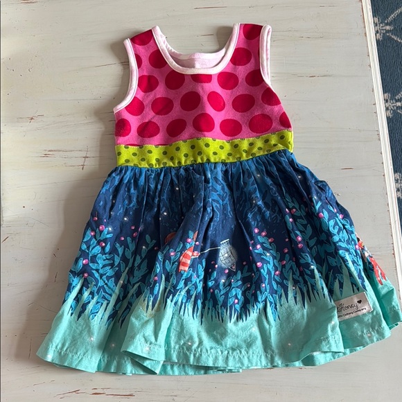 Sweet Honey Other - Colorful Kids Dress with‎ Polka Dots and Floral Design